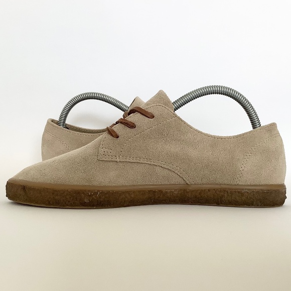 Mens Size 8.5 USED SeaVees Sun Tans Buck Sandstone Brown Suede Oxfords Shoes - Picture 2 of 8